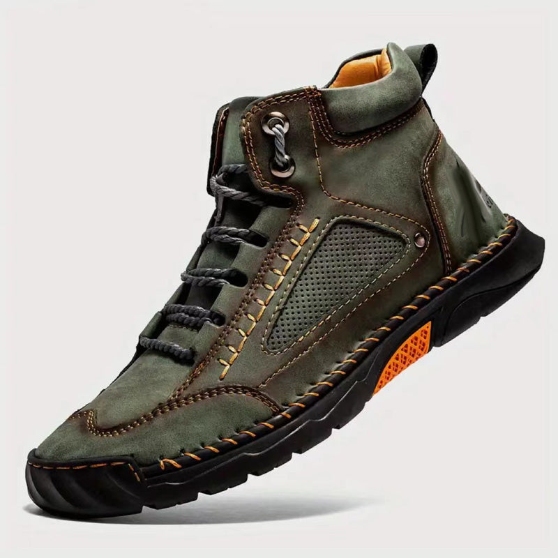✈️Kostenloser Versand💥Stilvolle handgenähte Herrenstiefel mit flacher Sohle