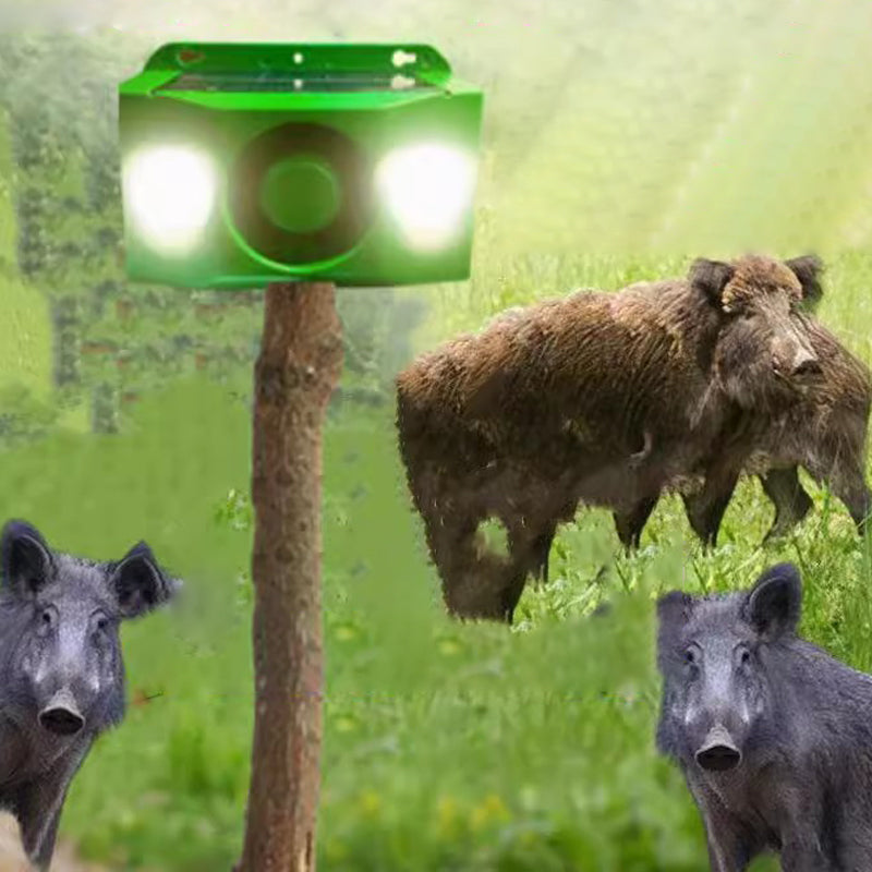 🔥Bleiben Sie im Freien sicher✅Solarbetriebene Tierabwehr-Warnlichter mit lautem Alarm