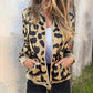 🎉🎉Reißverschlussjacke mit Leopardenmuster für Damen🍃🍃