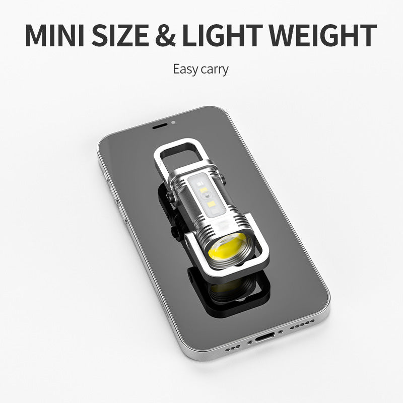 🔦50 % Rabatt🔥Tragbare, wiederaufladbare, helle Schlüsselanhänger-Taschenlampe