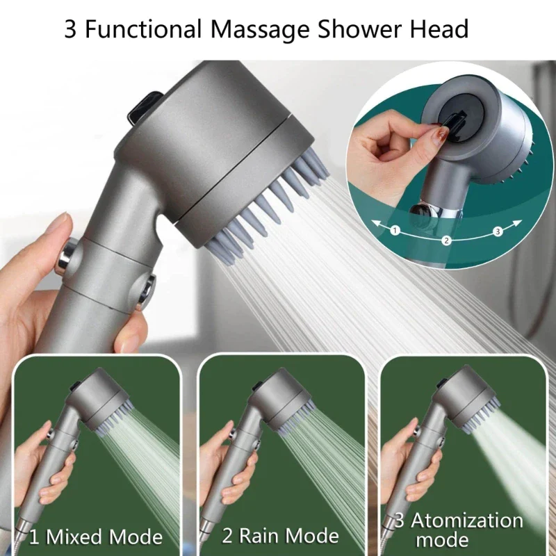 💧4-in-1-Multifunktions-Massageduschkopf💞