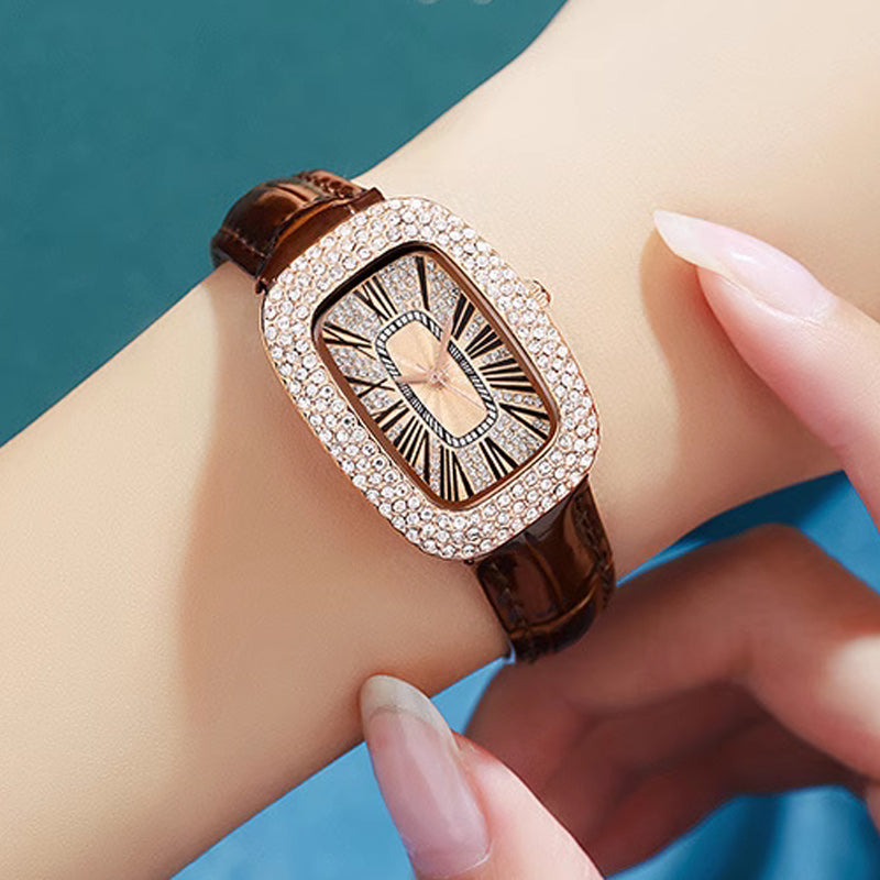 ⌚💎Frauen Platz Luxus Kristall Strass Diamant Uhren