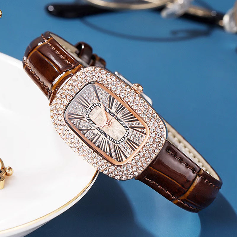 ⌚💎Frauen Platz Luxus Kristall Strass Diamant Uhren