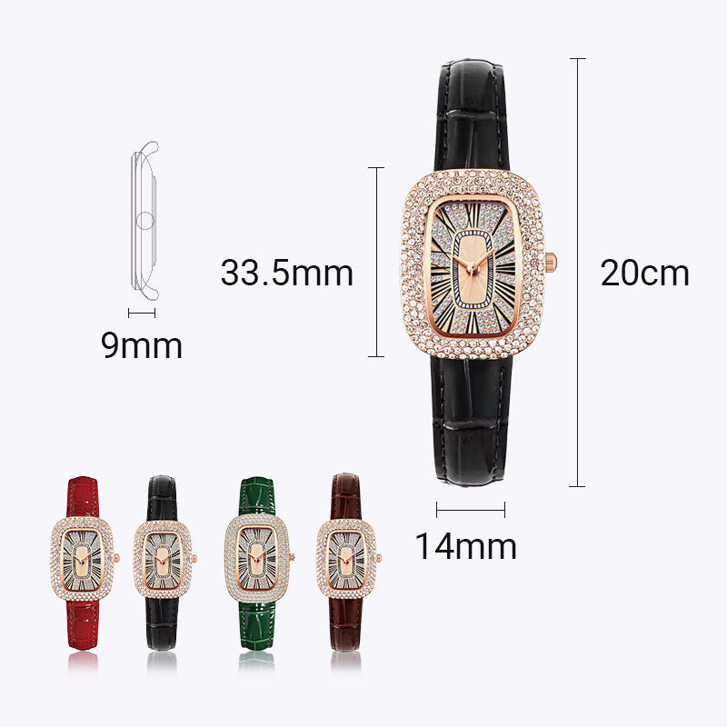 ⌚💎Frauen Platz Luxus Kristall Strass Diamant Uhren