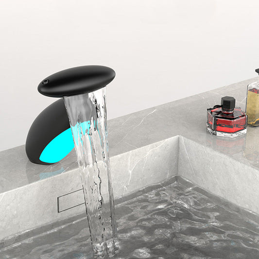 360° drehbarer, ausziehbarer Waschtischarmatur mit 4 Wasserflussmodi und LED-Licht