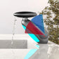 360° drehbarer, ausziehbarer Waschtischarmatur mit 4 Wasserflussmodi und LED-Licht