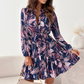 🌸Hemdkleid mit Blumenmuster und geraffter Taille