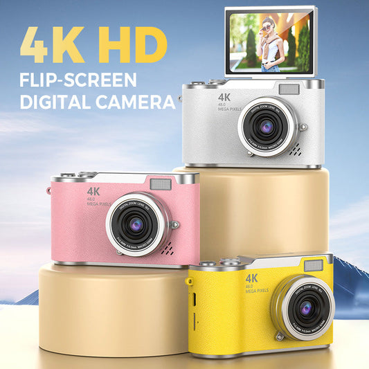 📸4K HD Flip-Screen Digitalkamera