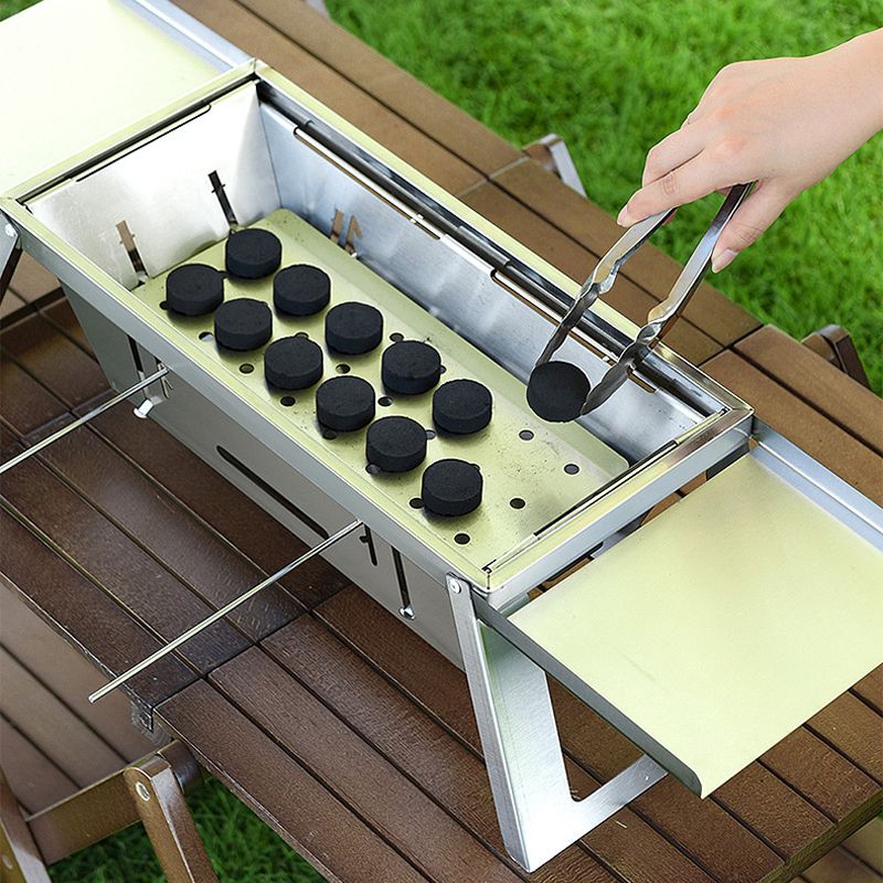 🔥🔥Klappbarer Edelstahl-Grill für draußen💥💥Befristetes Angebot: 50% Rabatt auf Bestellungen