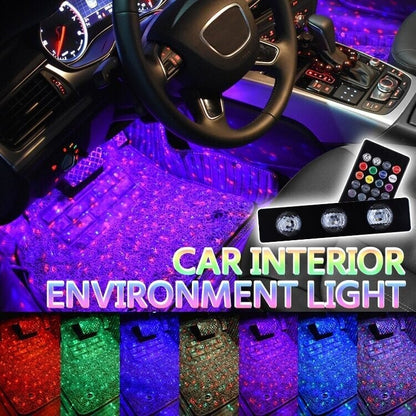 👍🎁Auto-Innenbeleuchtung -Dekorieren Sie Ihr Auto in Farbe! (umfasst 4 Lichtleisten)