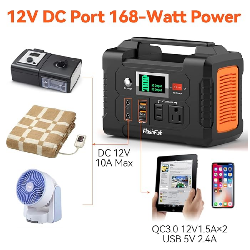 200W Portable Power Station with Display
