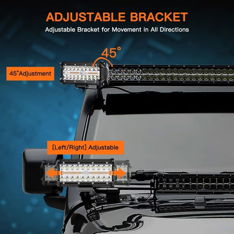 🚗Premium LED Lichtleisten-Set💡Leistungsstarkes LED-Lichtleisten-Kit für Autos