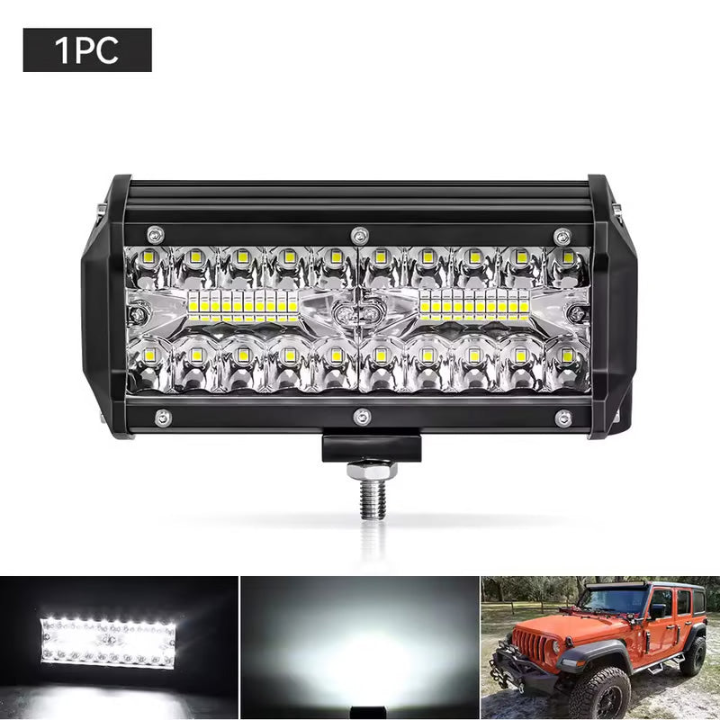🚗Premium LED Lichtleisten-Set💡Leistungsstarkes LED-Lichtleisten-Kit für Autos