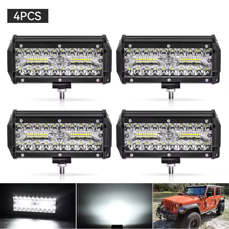 🚗Premium LED Lichtleisten-Set💡Leistungsstarkes LED-Lichtleisten-Kit für Autos