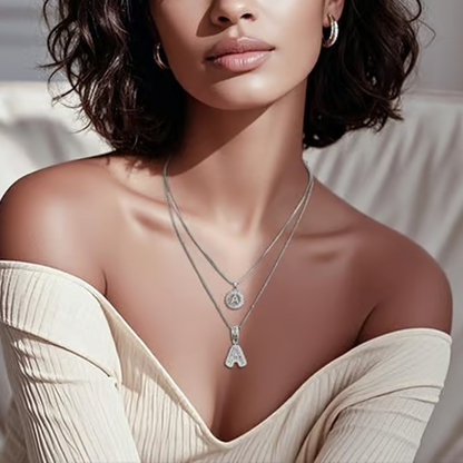 ✨Gold Alphabet Anhänger Halskette