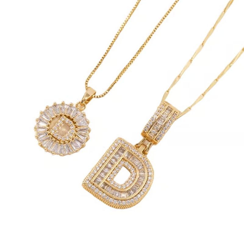 ✨Gold Alphabet Anhänger Halskette