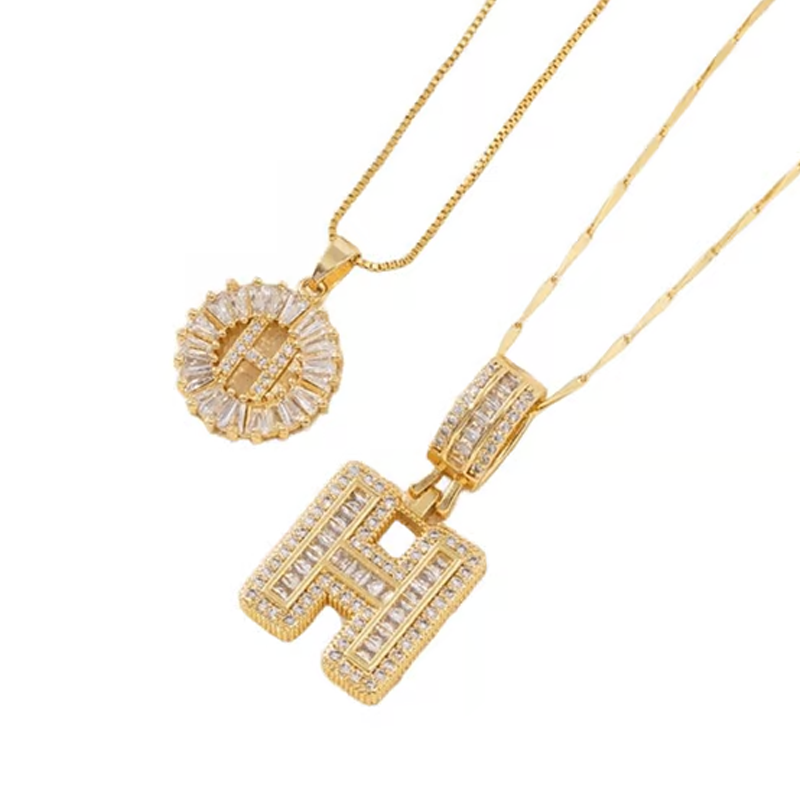 ✨Gold Alphabet Anhänger Halskette