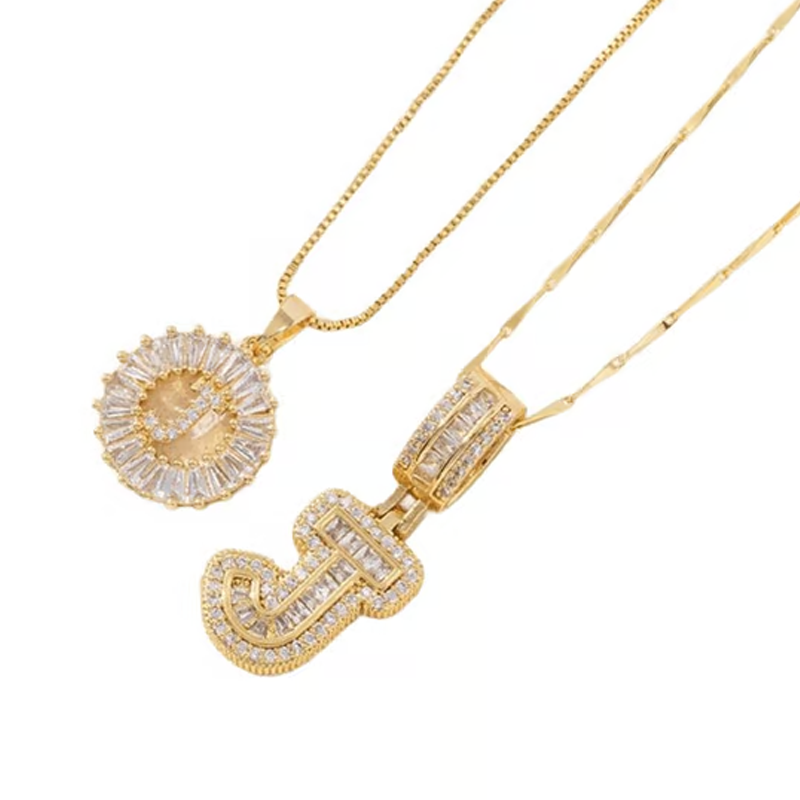 ✨Gold Alphabet Anhänger Halskette