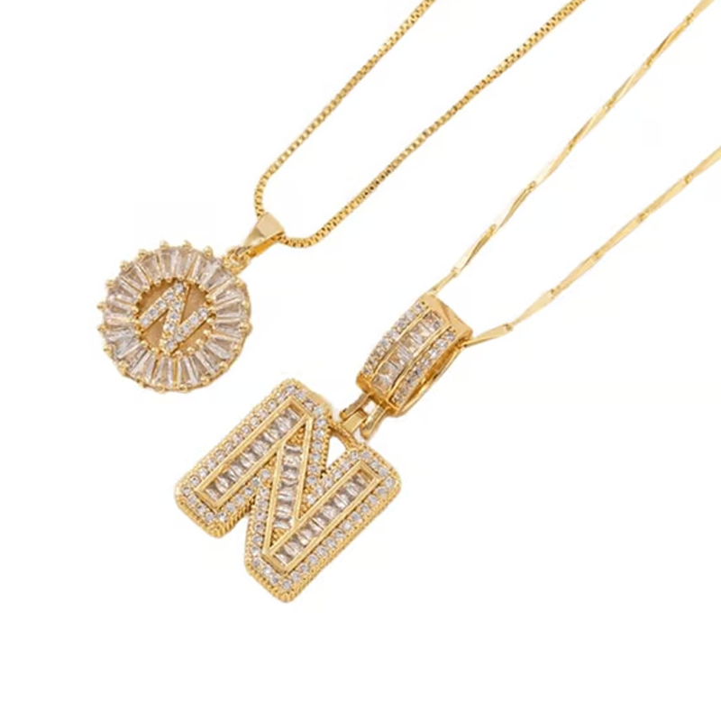 ✨Gold Alphabet Anhänger Halskette