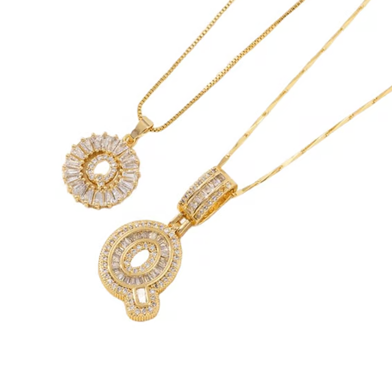 ✨Gold Alphabet Anhänger Halskette
