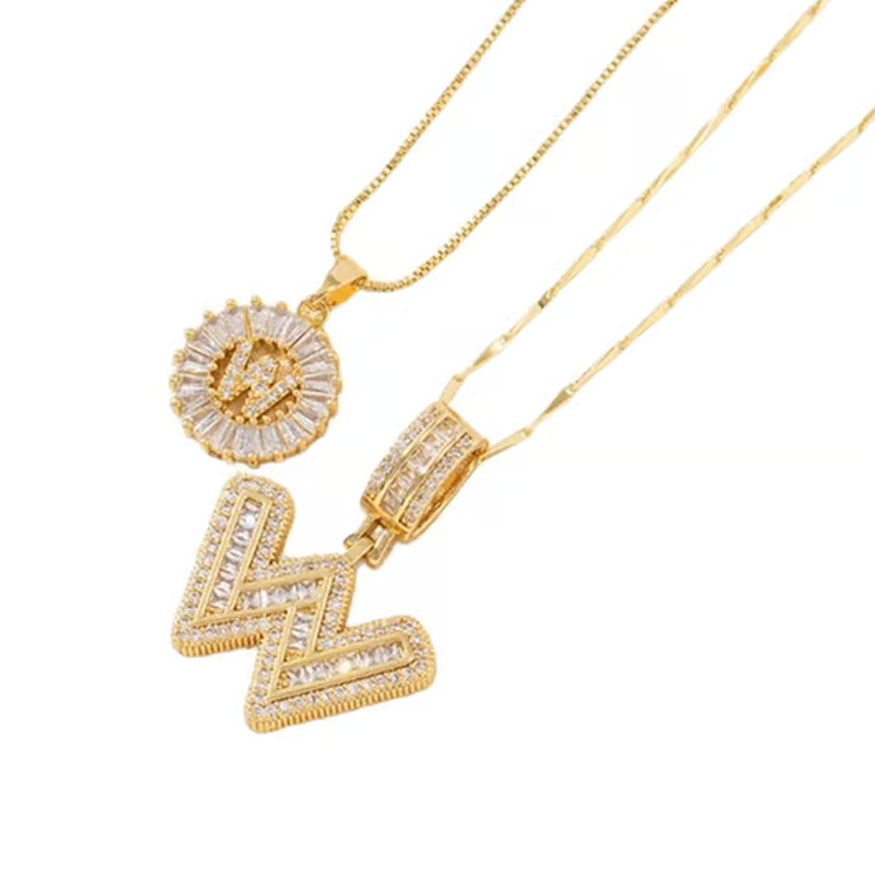 ✨Gold Alphabet Anhänger Halskette