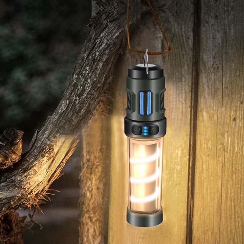 Multifunktionaler, wiederaufladbarer, tragbarer Moskitoschutz und Campinglampe in einem