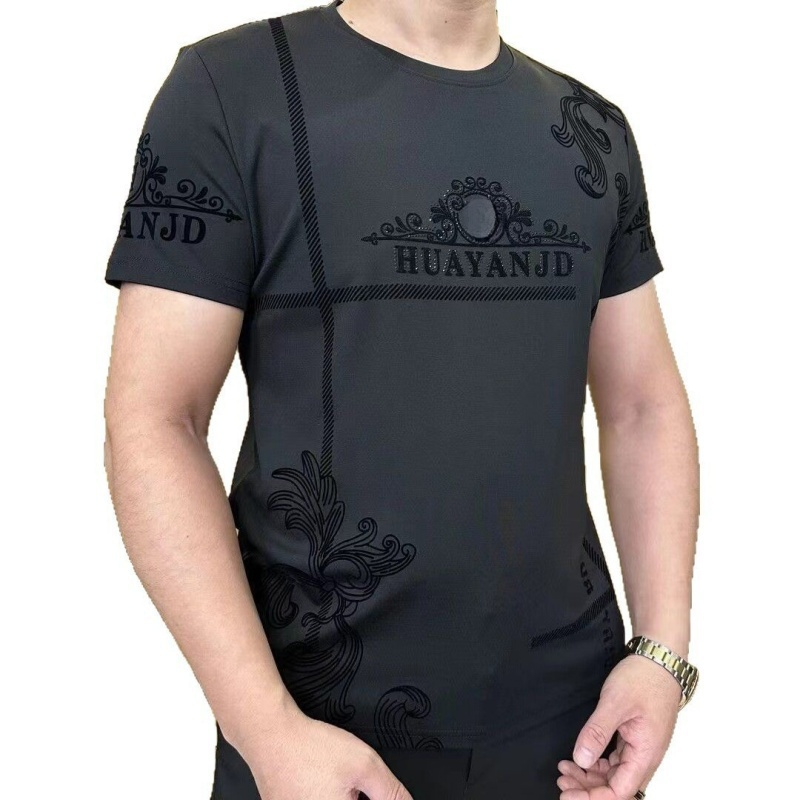 Lässiges T-Shirt im Business-Look für Herren mit Rundhalsausschnitt und kurzen Ärmeln（Kaufen Sie 2 gratis Versand）