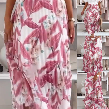 🌸🌸🌸Eleganter Damen-Faltenrock mit Print