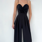 💥Einfarbiger, taillenverschlankender, gerader Jumpsuit mit Camisole für Damen