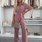 💕Button-Down-Jumpsuit mit Taillenband für Damen