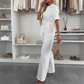 💕Button-Down-Jumpsuit mit Taillenband für Damen