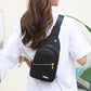 🛍️🎒Leichte Metall-Brusttasche mit Reißverschluss und Kabeldurchführung 🛍️– Exquisites Geschenk