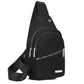 🛍️🎒Leichte Metall-Brusttasche mit Reißverschluss und Kabeldurchführung 🛍️– Exquisites Geschenk