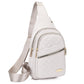 🛍️🎒Leichte Metall-Brusttasche mit Reißverschluss und Kabeldurchführung 🛍️– Exquisites Geschenk