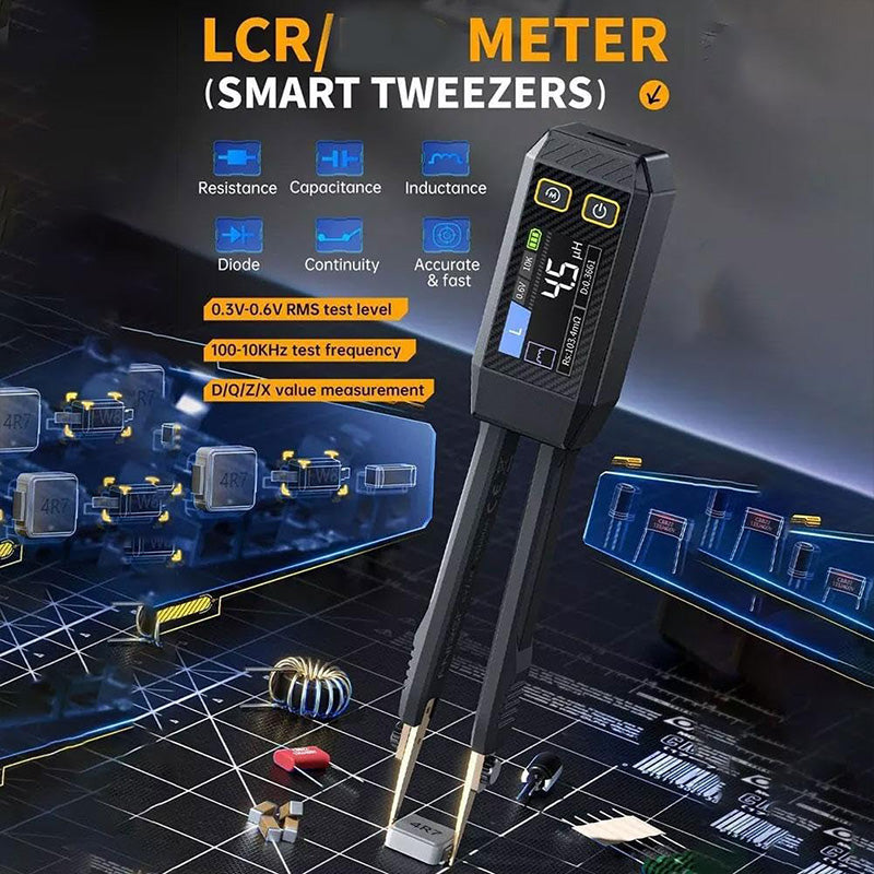 ⚡️Intelligentes digitales LCR-Meter mit Pinzetten-Tastkopf