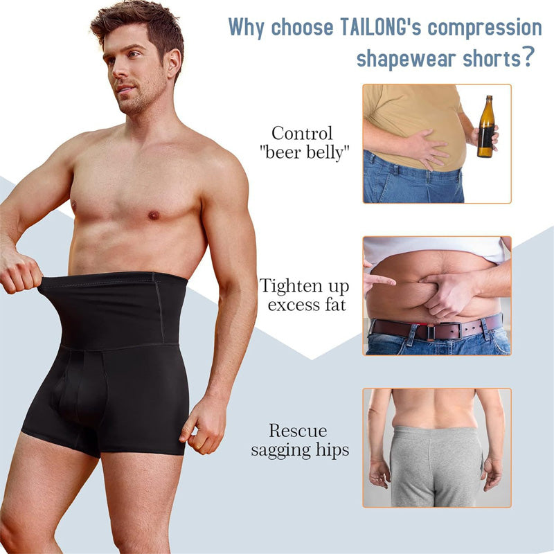 Tummy Control Shorts für Männer mit hoher Taille