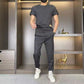 👖Zweiteiliges Sport-Set für Herren: Kurzarm-T-Shirt & Lange Hose