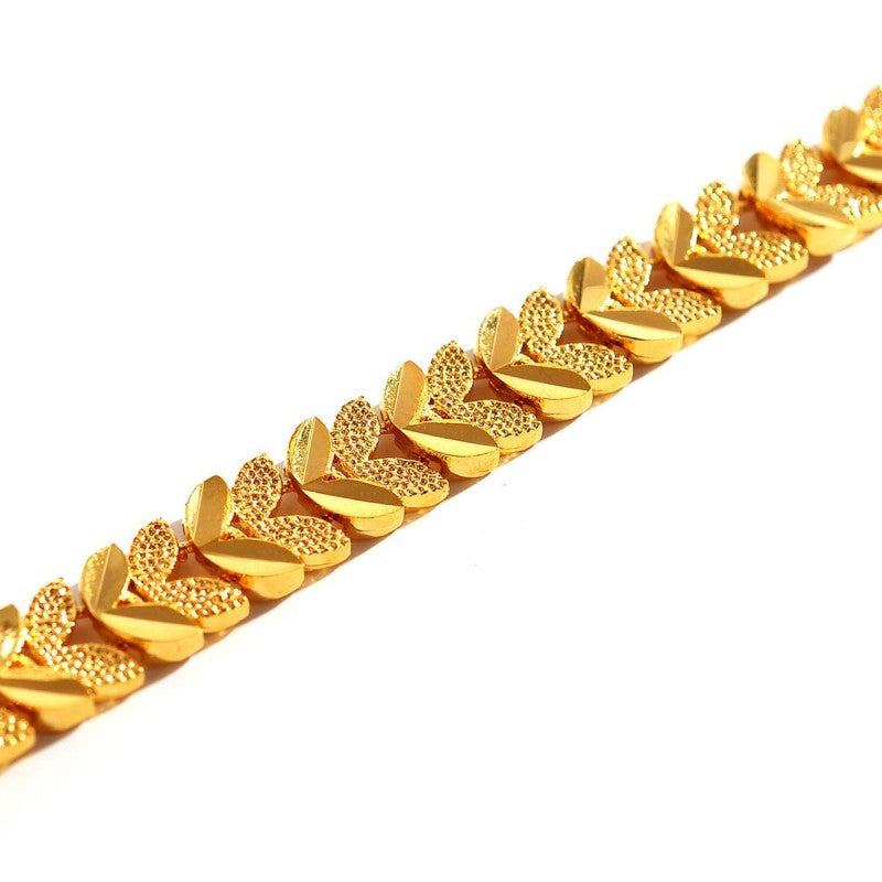 Damen klassisches modisches Armband mit Weizenverschluss