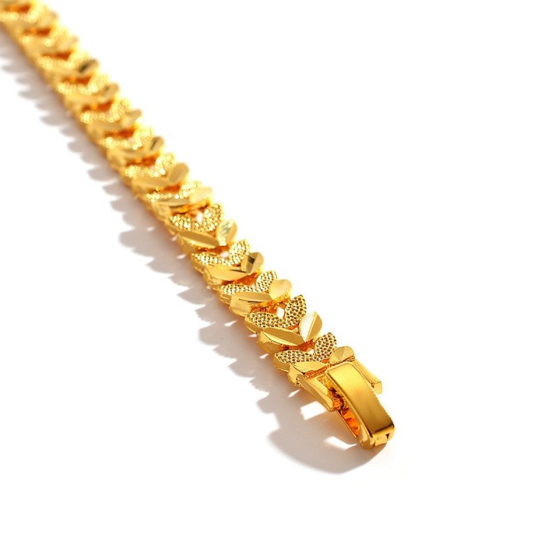 Damen klassisches modisches Armband mit Weizenverschluss