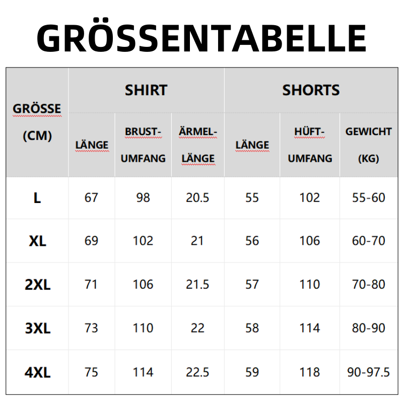 🔥Herren-Sommer-Trainingsanzug mit Kurzarmshirt & Shorts