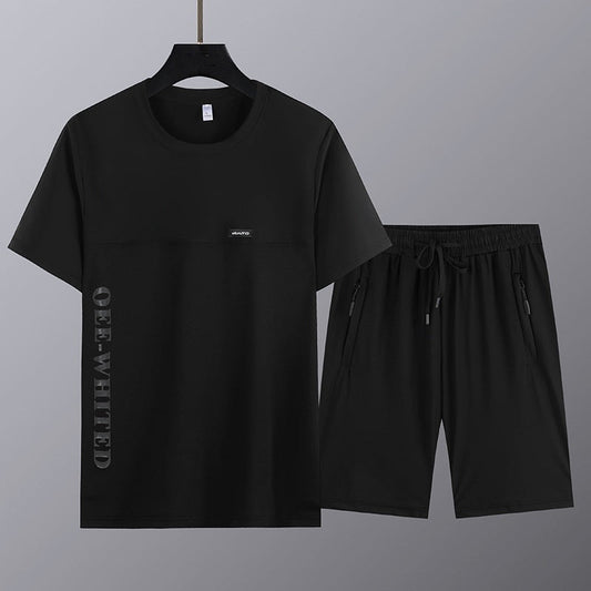 👍🎁Zweiteiliges Set aus Kurzarmshirt und Shorts für Herren（Kaufen Sie 2 gratis Versand）