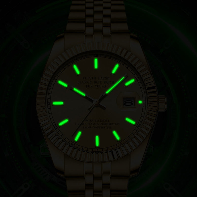 ⌚Stylische, langlebige und wasserdichte Herrenarmbanduhr mit Leuchtanzeige