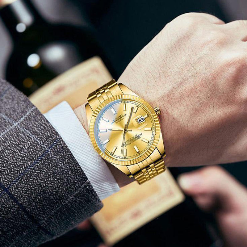 ⌚Stylische, langlebige und wasserdichte Herrenarmbanduhr mit Leuchtanzeige
