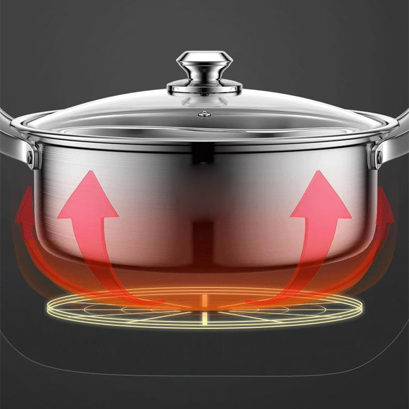 🔥🔥Hot Pot mit zwei Fächern aus dickem Edelstahl