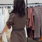 Langärmliges Hemdkleid mit Knopfleiste für Damen
