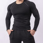 Langärmliges, enganliegendes Sportshirt für Herren – schnelltrocknend und bequem