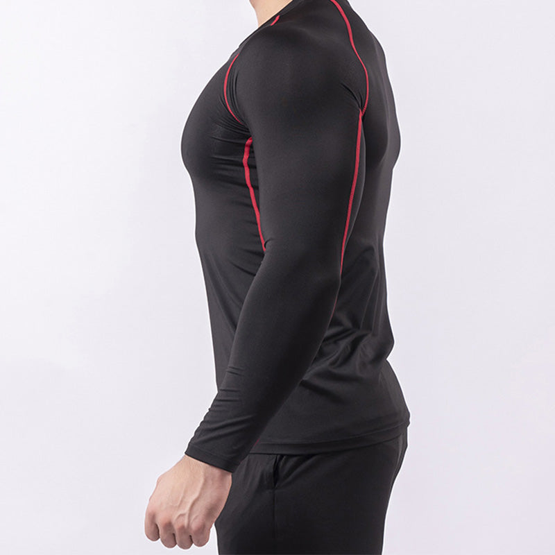 Langärmliges, enganliegendes Sportshirt für Herren – schnelltrocknend und bequem