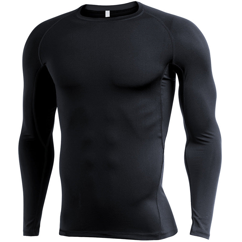 Langärmliges, enganliegendes Sportshirt für Herren – schnelltrocknend und bequem