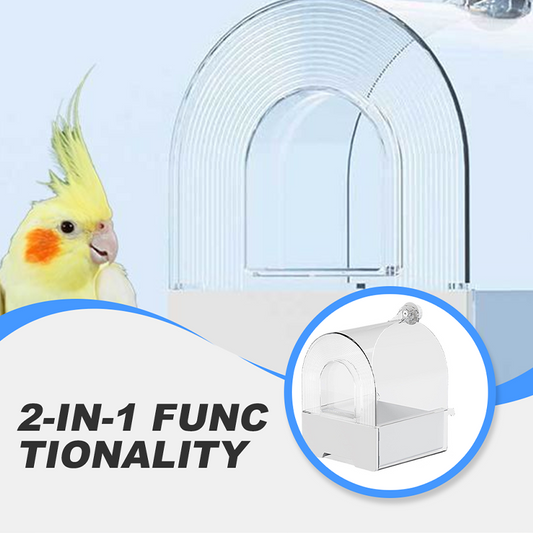 🦜Zwei-in-Eins-Becken zum Baden und Füttern von Papageien🛁