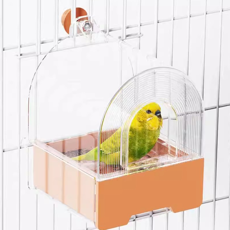 🦜Zwei-in-Eins-Becken zum Baden und Füttern von Papageien🛁